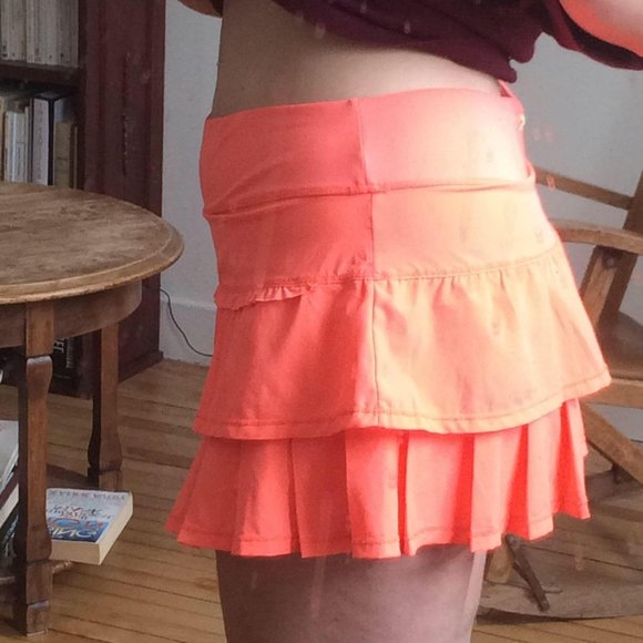 Neon Coral Skort - Picture 2 of 8